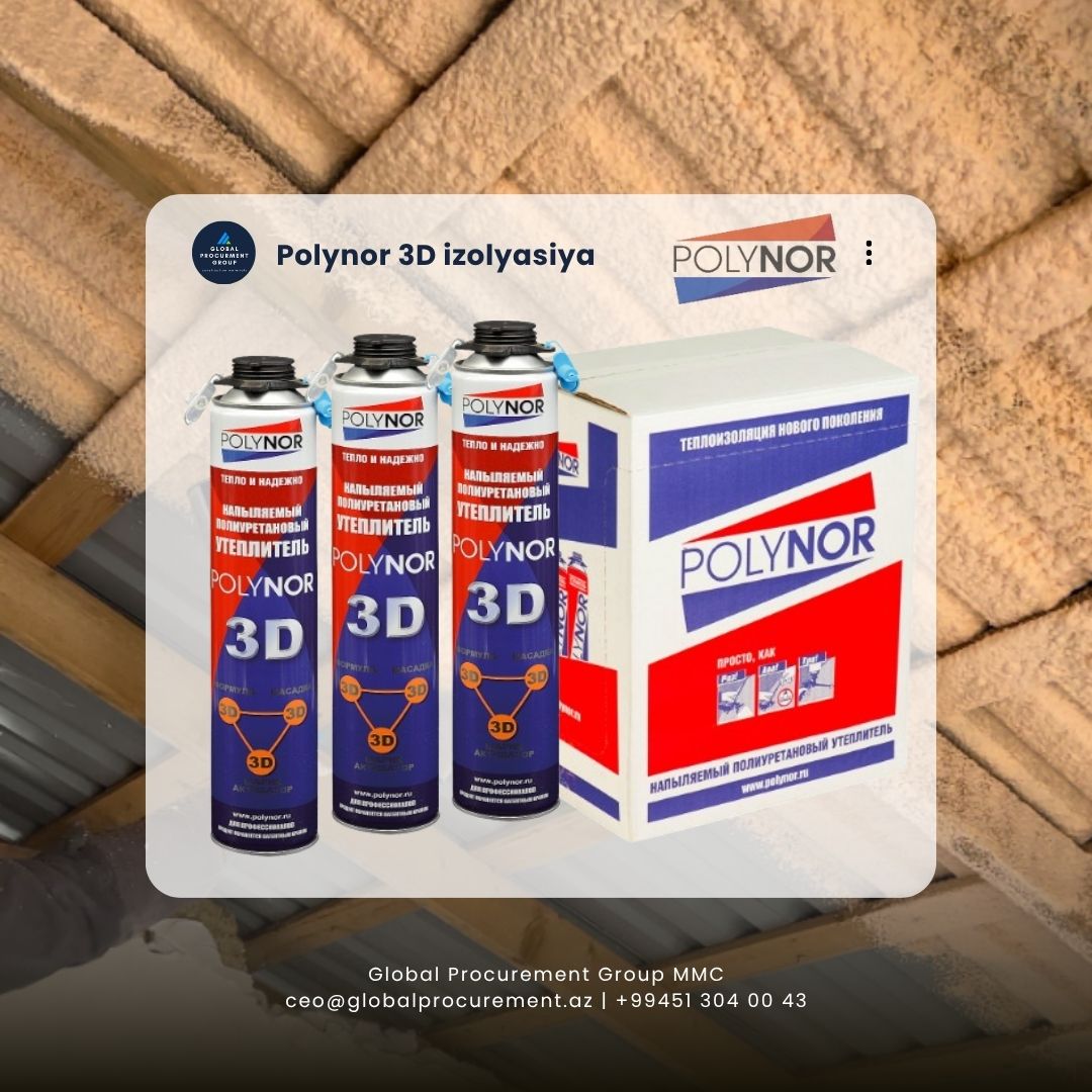 Polynor 3D püskürtmə izolyasiya (polinor)